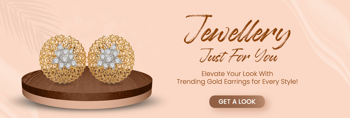 Trending traditional vintage gold earrings